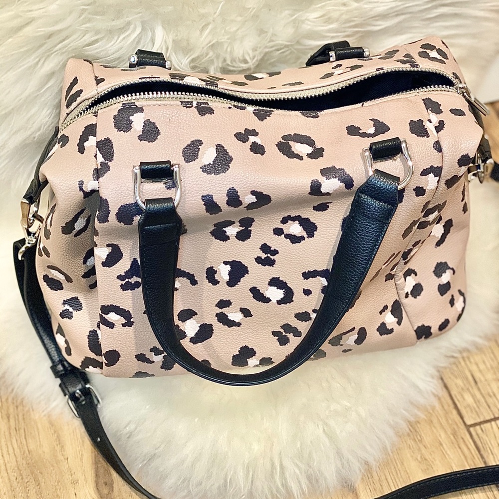 A New Day Leopard Print Satchel Purse
